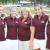 The Lady Aces after their first match - A WIN!  l to r: Allie Dean, Courtney Dunkel, Kendra Saxe, Coach Karin Kelsey, Emily Williams, Audra Hipsher and Raven Rodgers. The School Board approved adding Girl's Golf when West Berwick Chairman and former Captain John Rhine wrote a letter promising 100% underwriting of the team's expenses.